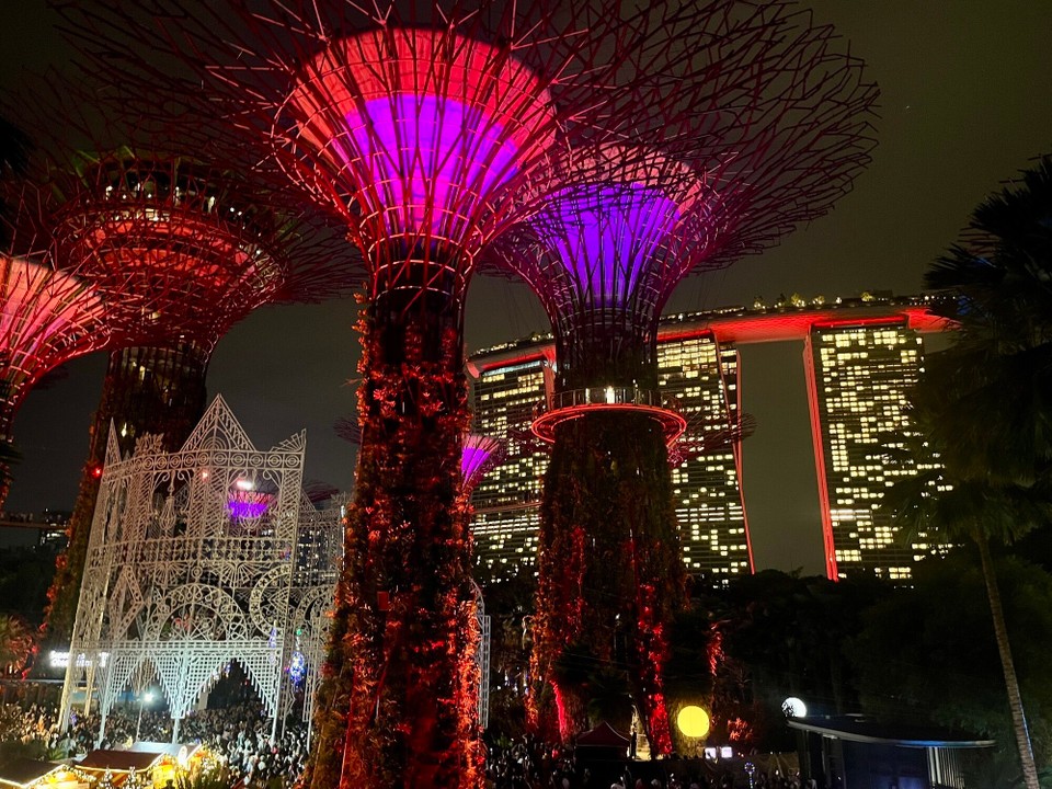 Singapur - Singapur - Lightschau Weihnachtskonzert