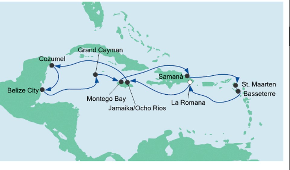 Dominikanische Republik - La Romana - Unsere Route in dne nächsten 14 Tagen