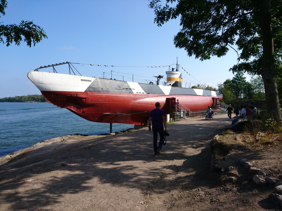 Finnland - Helsinki - Aus dem Wasser gehobenes deutsches Uboot. Dient heute als Museums Schiff.