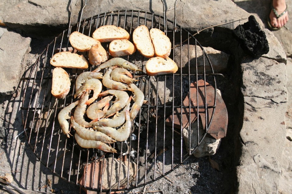Spanien - Atlanterra - Gambas grillen am Atlantik