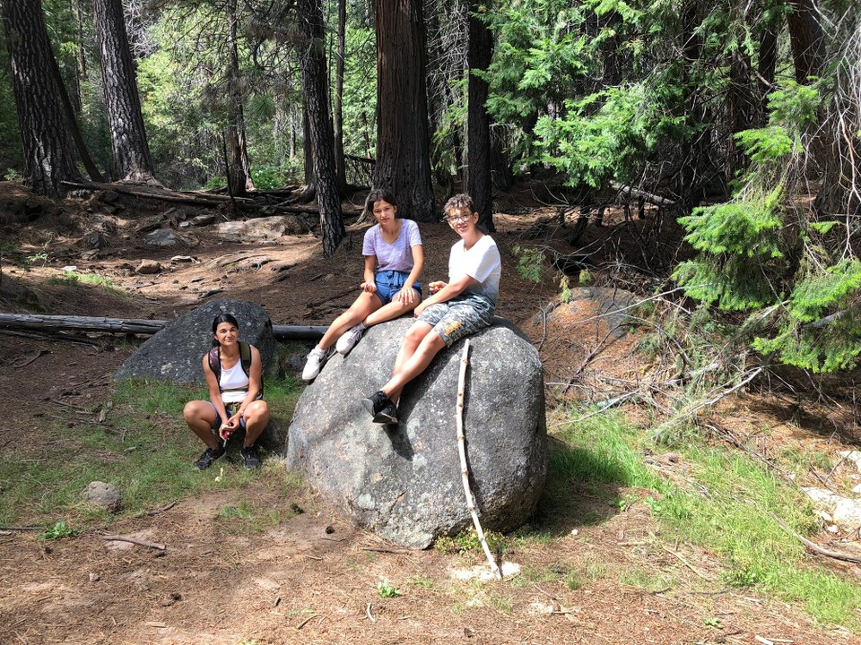 Vereinigte Staaten - Yosemite National Park - Pause zur Stärkung der physischen ...
