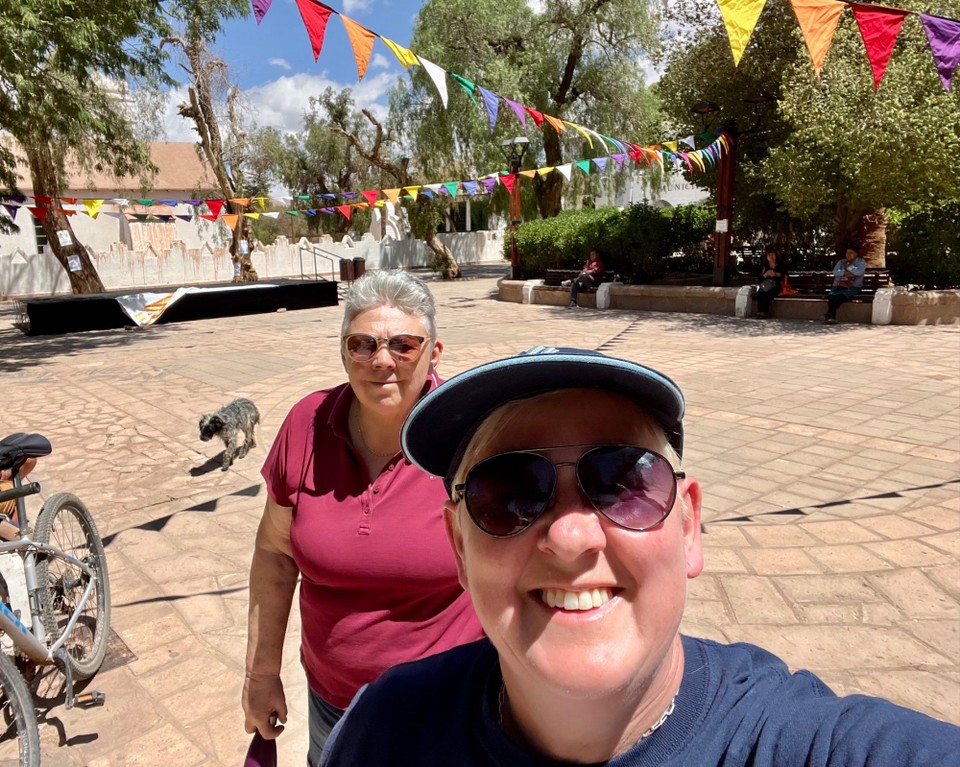 Chile - Atacama Desert - In the square- ready for carnival later