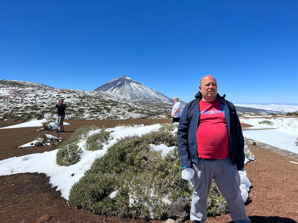 Spanien - La Orotava - Ich vor dem Teide
