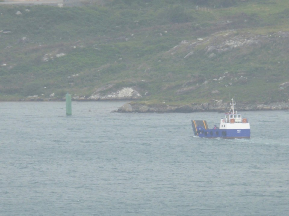 Ireland - Bere Island - Murphy’s Ferry going into its mainland pontoon.