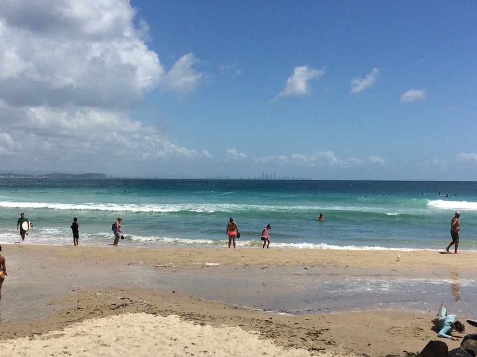 Australien -  - Coolangatta - Rainbow Bay. Heute ist Surf Tag.