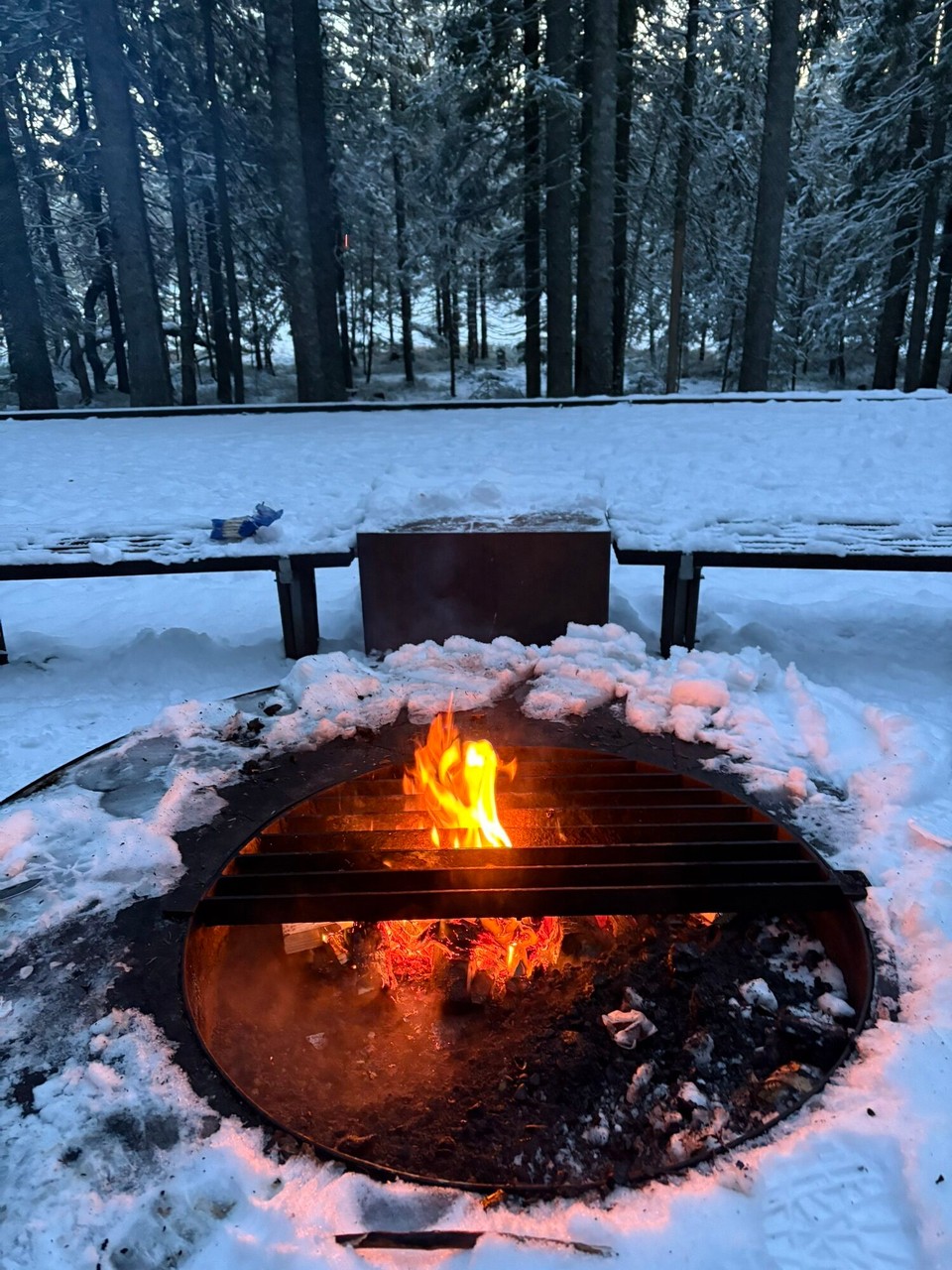Schweden - Bjästa - …bis das Feuer dann richtig brennt 