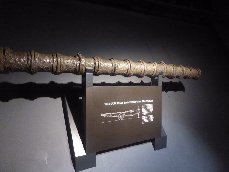United Kingdom - Portsmouth - This gun was one of the first items discovered by divers which identified the site.