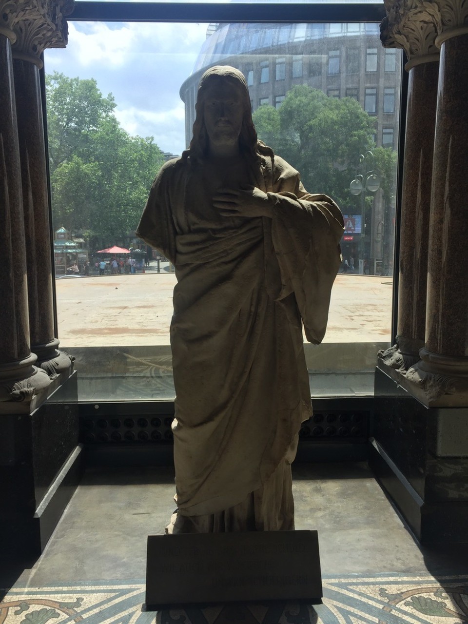 Germany - Berlin - Statue remnant of Jesus.