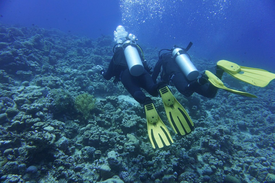 Jordanien - Al-aqabah - Also erst mal rein ins Wasser