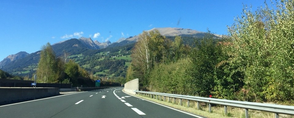 Österreich - Golling an der Salzach - Auf dem Fahrweg nach Österreich