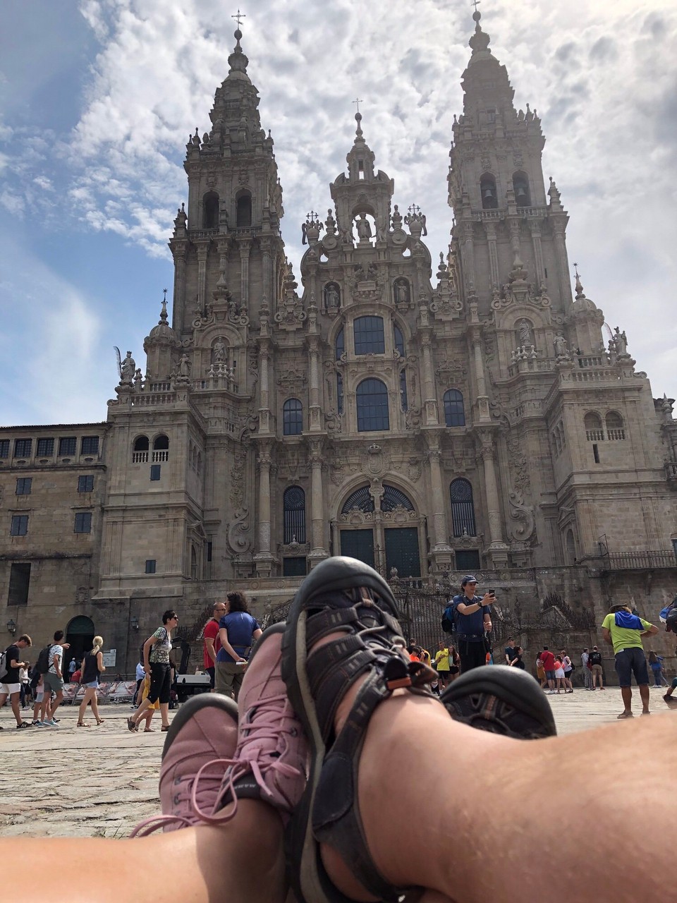 Spanien - Santiago de Compostela - Entspannte Füße