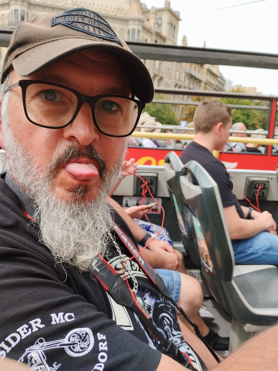 Spanien - Barcelona - Fahren mit einem Hop on Hop Off Bus die "grüne Tour"