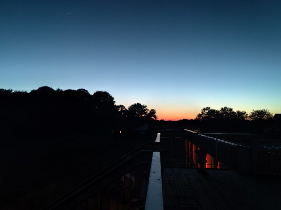 Deutschland - Kronsgaard - Blick von Der Dachterrasse bei einem Bierchen 