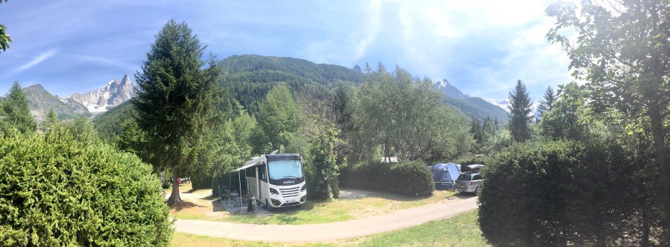 Frankreich - Chamonix - Unser Stellplatz ist echt ein Traum. 