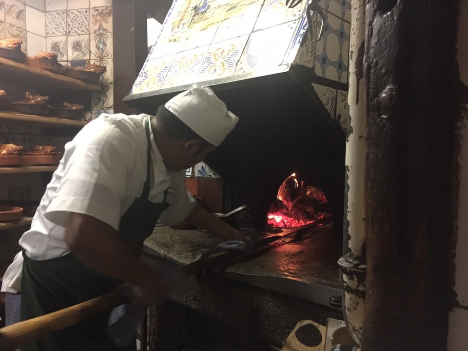 Spain - Madrid - Sobrino 1725, wood oven kitchen. 