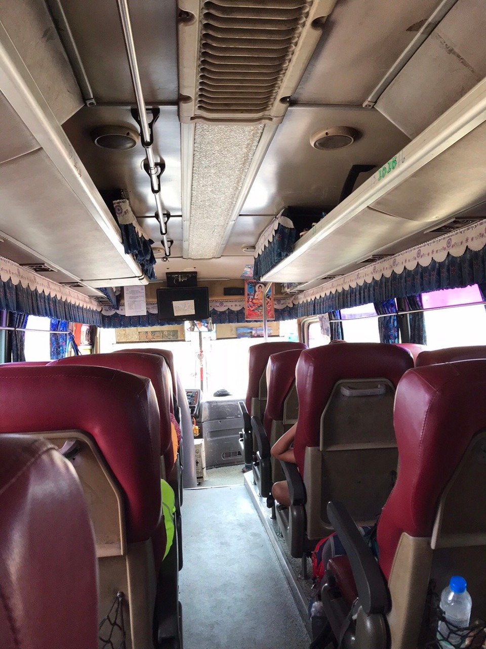Cambodia - Kampot - One of the many decrepit buses Kampot to Trat...