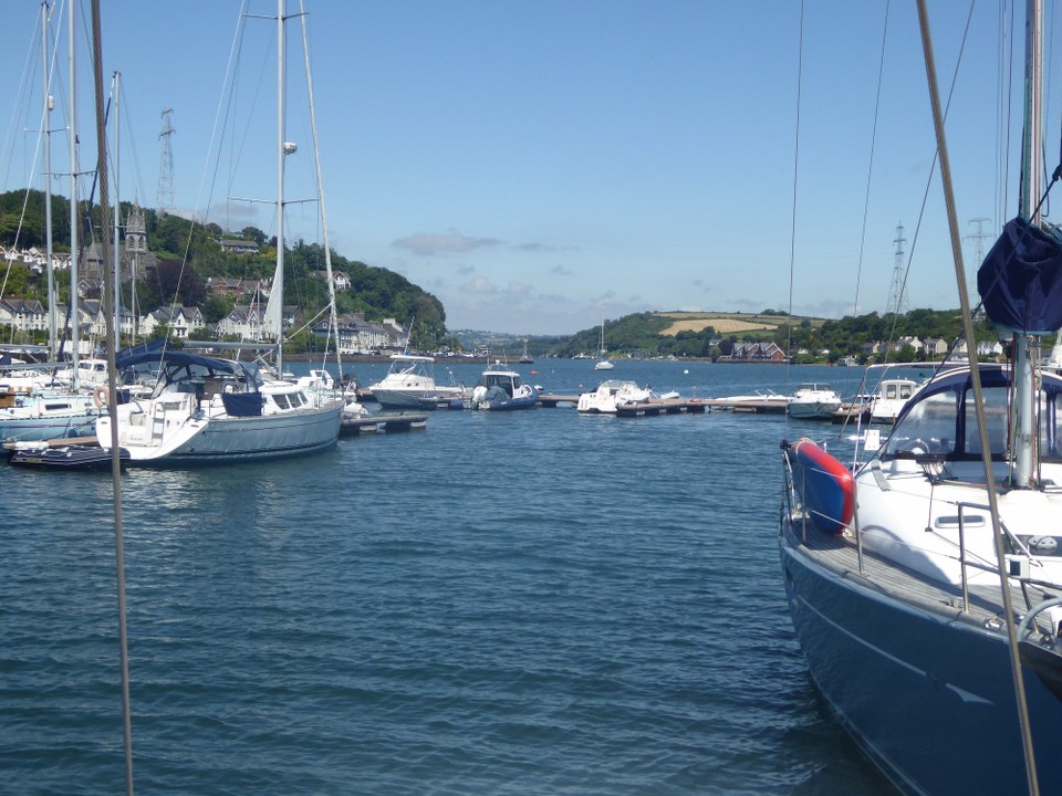 Ireland - Monkstown - Lovely to be greeted by James and his dog, Riley, at Cork Harbour Marina.