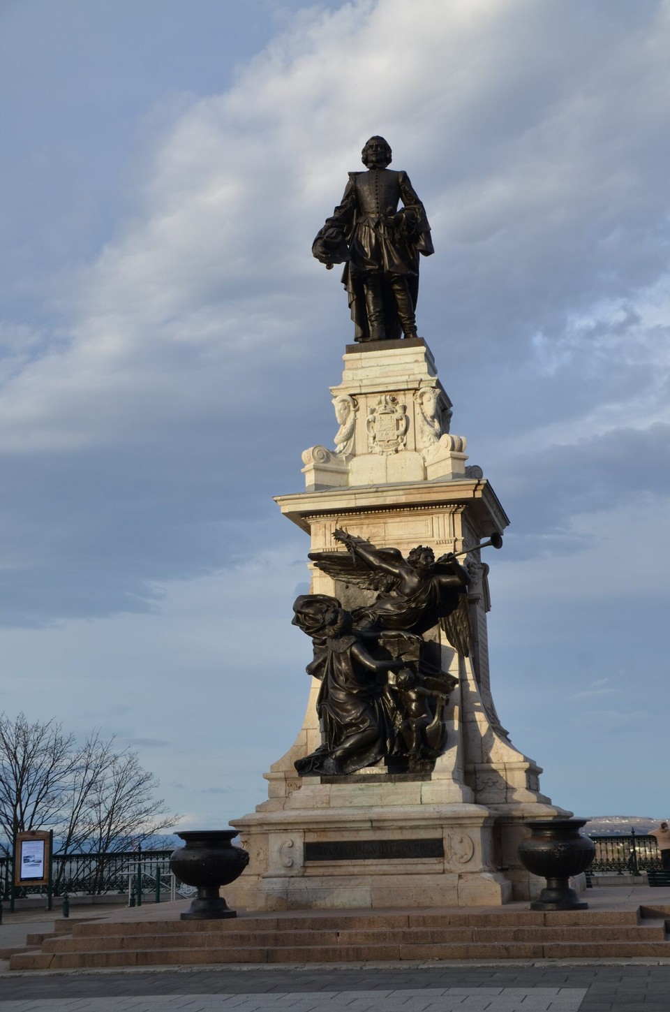 Kanada - Québec - Monument fir de Samuel de Champlain, Grënner vun der Stad