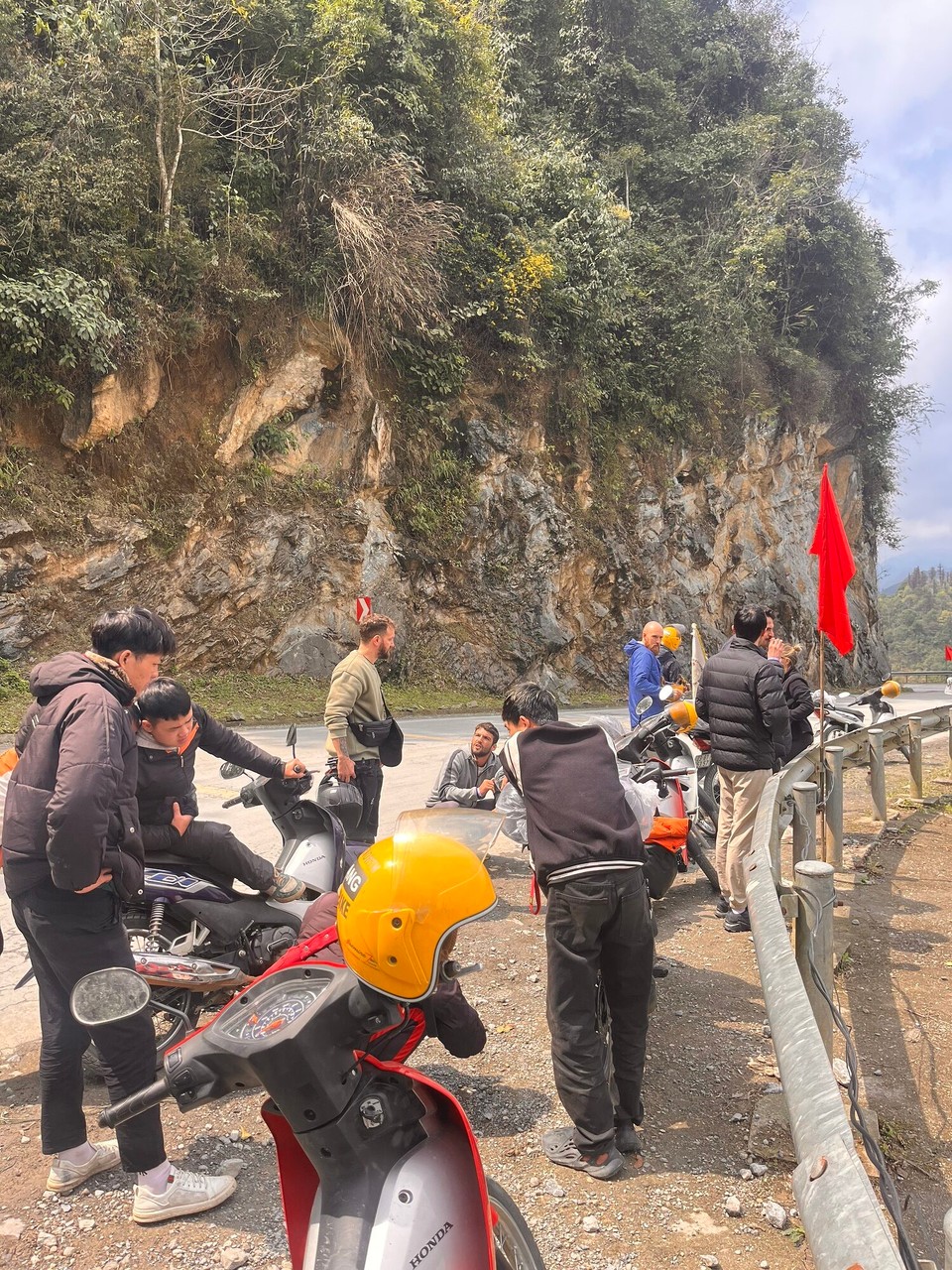 Vietnam - Ha Giang - A pic of some of the easy riders at one of the stops 
