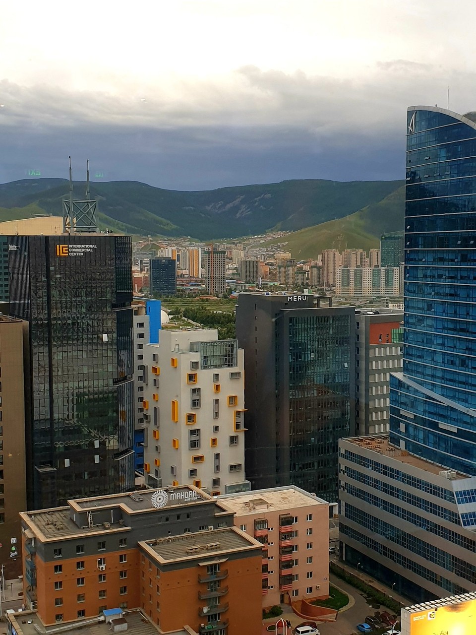 Mongolia - Ulaanbaatar - UB from the 17th floor cocktail bar