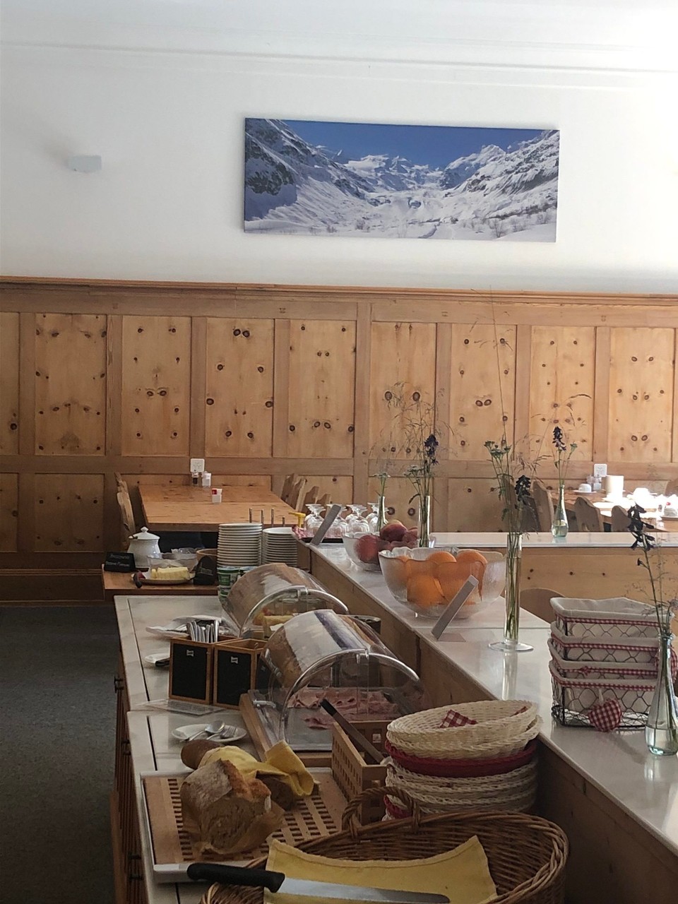 Schweiz - Pontresina - Der grosse Speisesaal 