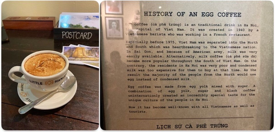 Vietnam - Ho-Chi-Minh-Stadt - Erstmal einen „Eggcoffee“ oder in meinem Fall „Eggchocolate“ - muss man definitiv mal probiert haben 😀