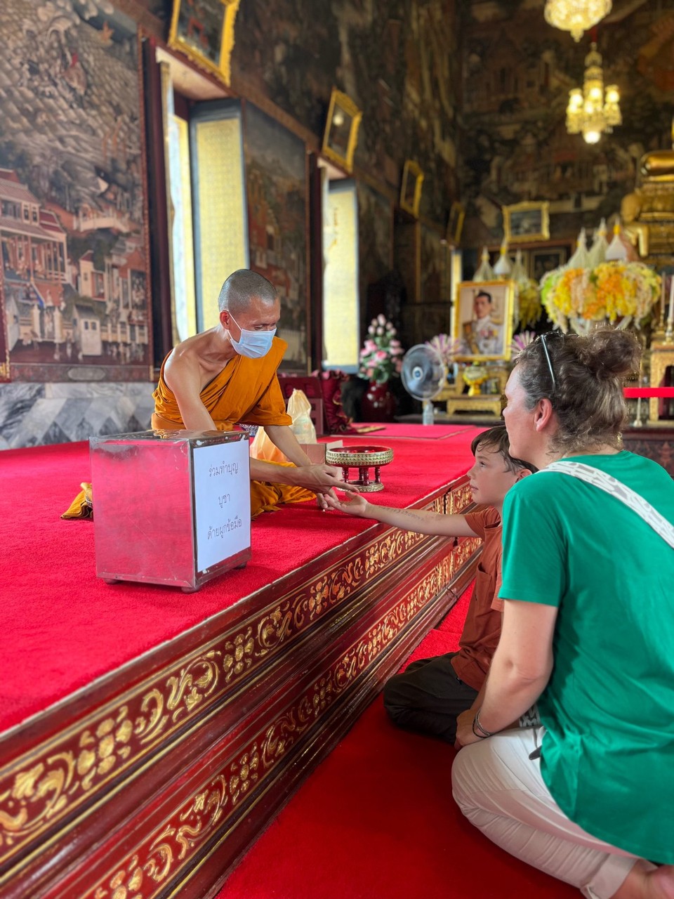 Thailand - Bangkok - Hier wurde uns ein Buddhistischer Segen gegeben. 