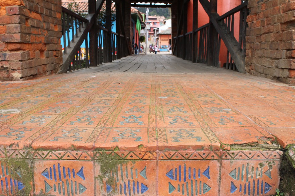 Colombia - Ráquira - Brücke Puente de las Ánimas