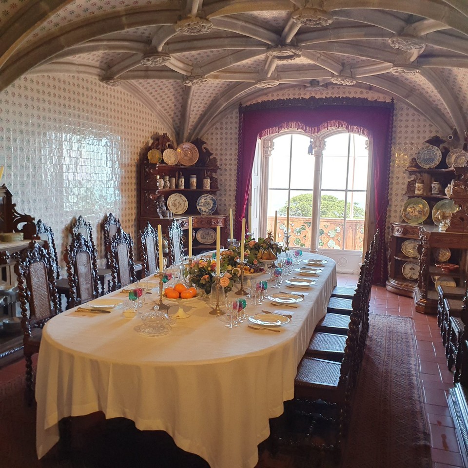 Portugal - Sintra - Das Königliche Esszimmer.