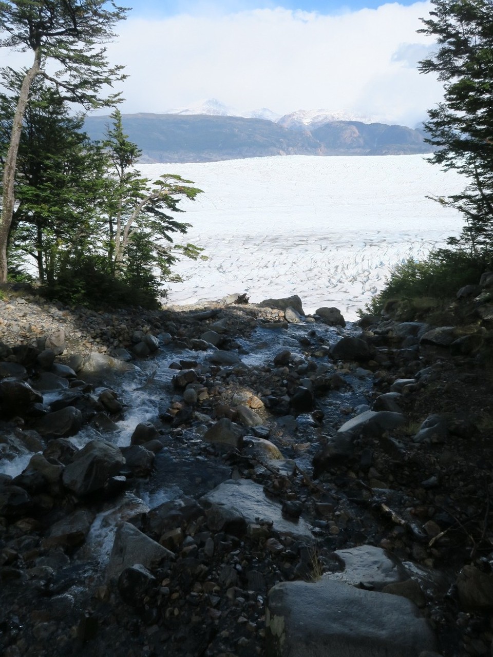 Chile - Torres del Paine National Park - Vue sur le glacier Grey, 28km de long!