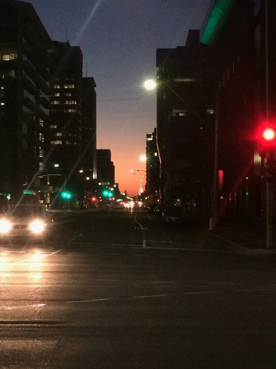 Australia - Adelaide - Evening sky.