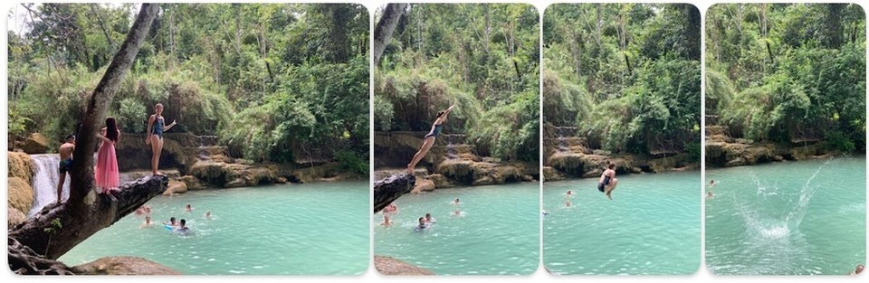 Laos - Luangprabang - Ich spring auch ins kühle nass 🤩