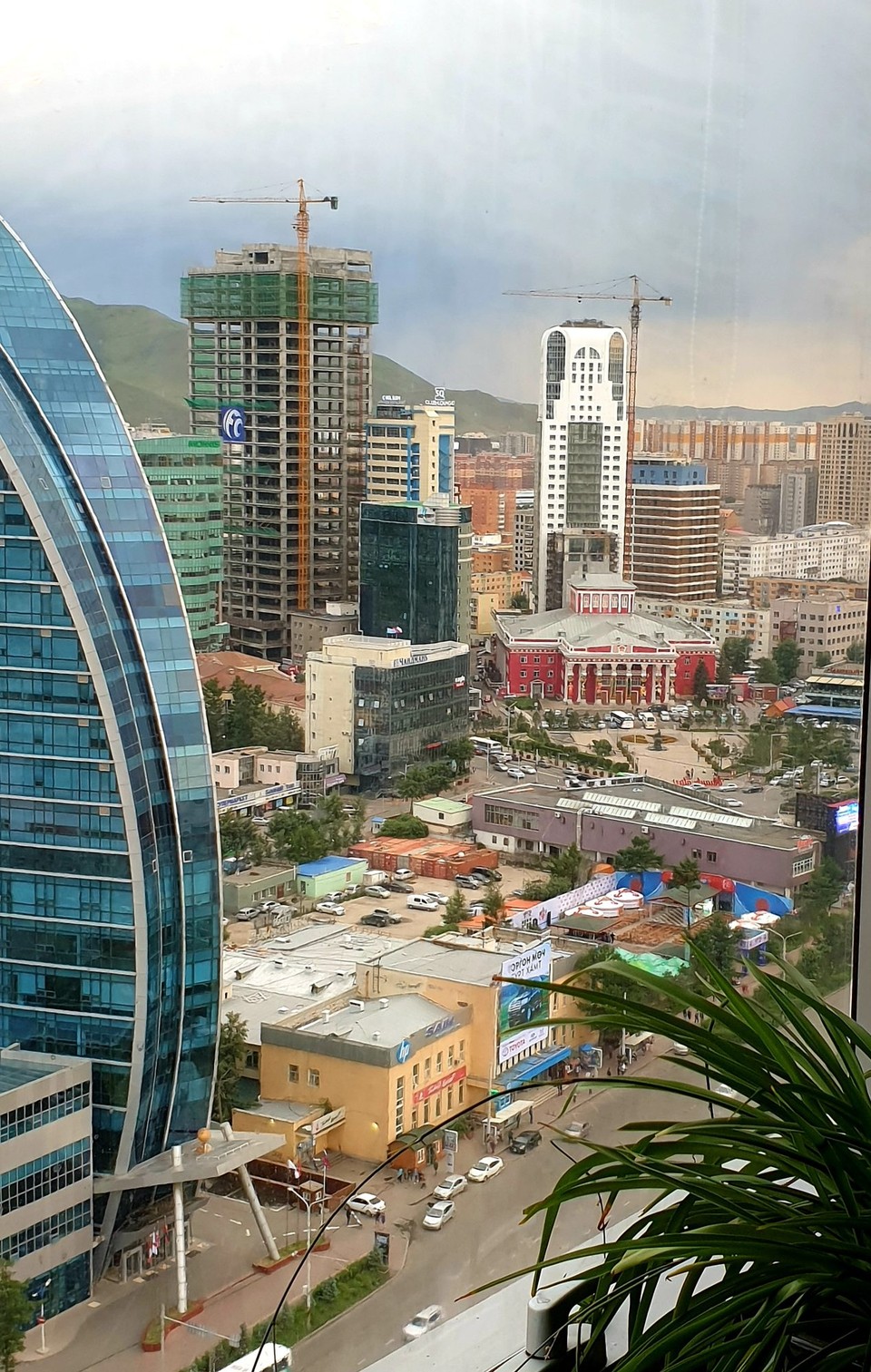 Mongolia - Ulaanbaatar - UB from the 17th floor cocktail bar