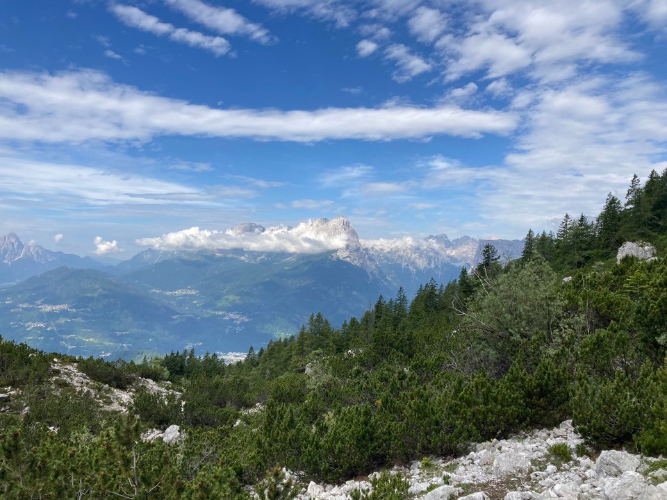 Italien - Alleghe - Blick auf die Civetta, von der Südseite 