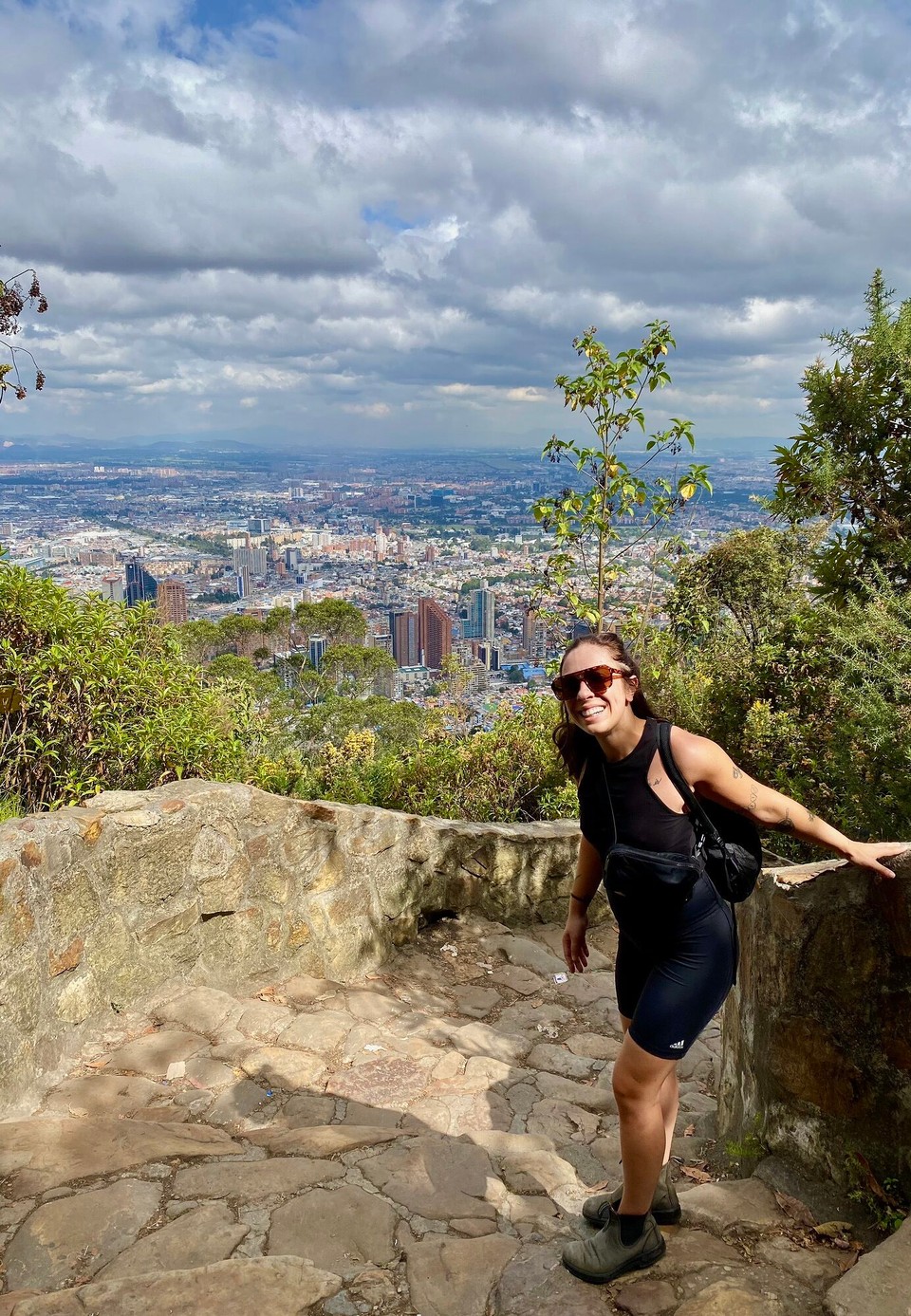 Colombia - Bogotá - Un petit break , on pratique notre respiration est on boit beaucoup d’eau!