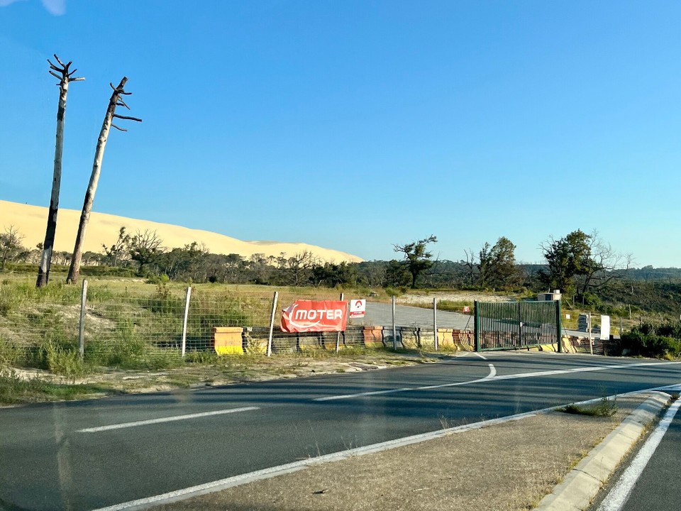 Frankreich - Seurre - Ein letzter Blick auf die eindrucksvolle Sanddüne