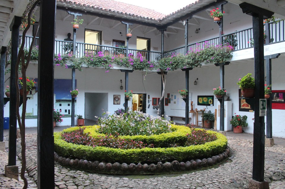 Colombia - Villa de Leyva - Villa de Leyva hat sehr schöne Hinterhöfe zu bieten