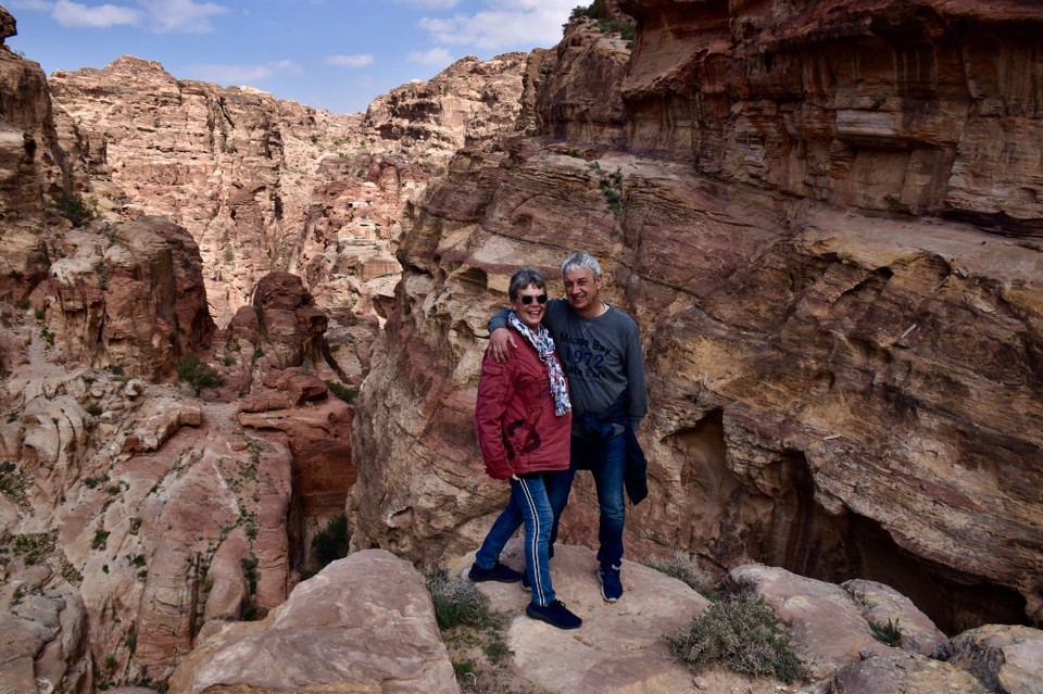 Jordanien - Wadi Musa - Am oberen Punkt mussten wir dann die Pferde zurücklassen.