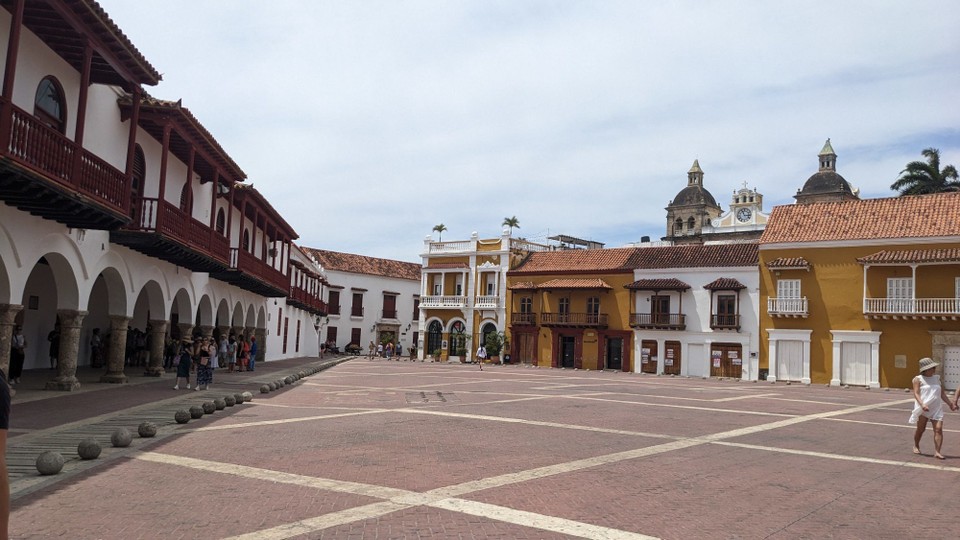 Kolumbien - Cartagena - Der Platz, am dem damals die afrikanischen Sklaven angekommen und nach ihrer Güte beurteilt und verteilt wurden. 