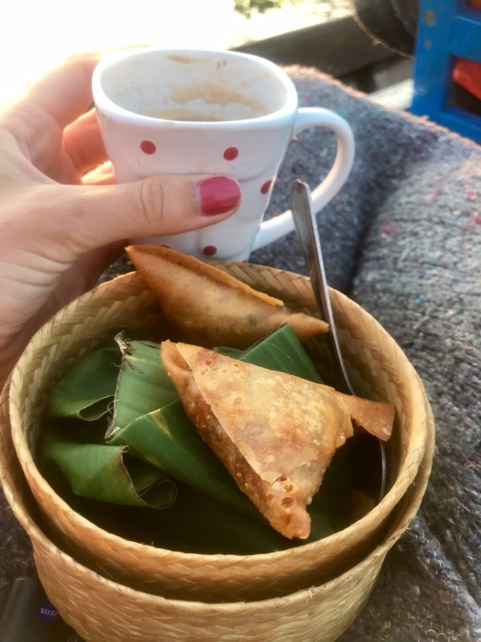 Myanmar (Burma) - Inle Lake - Frokost i båten i soloppgang