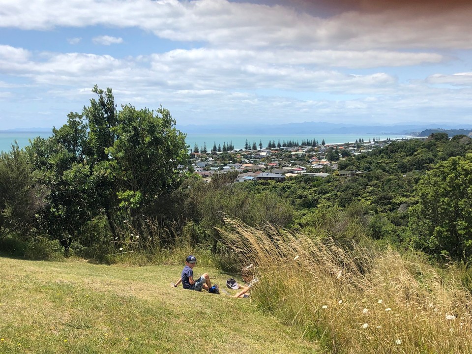 Neuseeland - Ohope - Ohope Beach von oben 