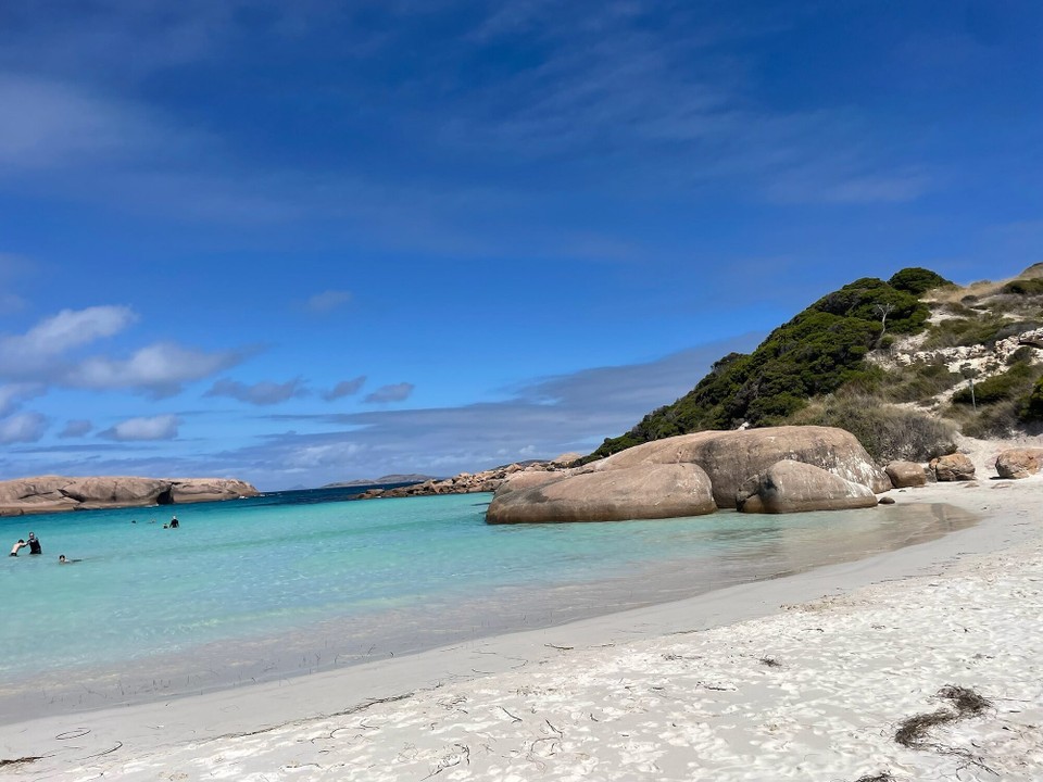 Australien - Esperance - Am Twilight Beach haben wir dann einen längeren Badestopp eingelegt.