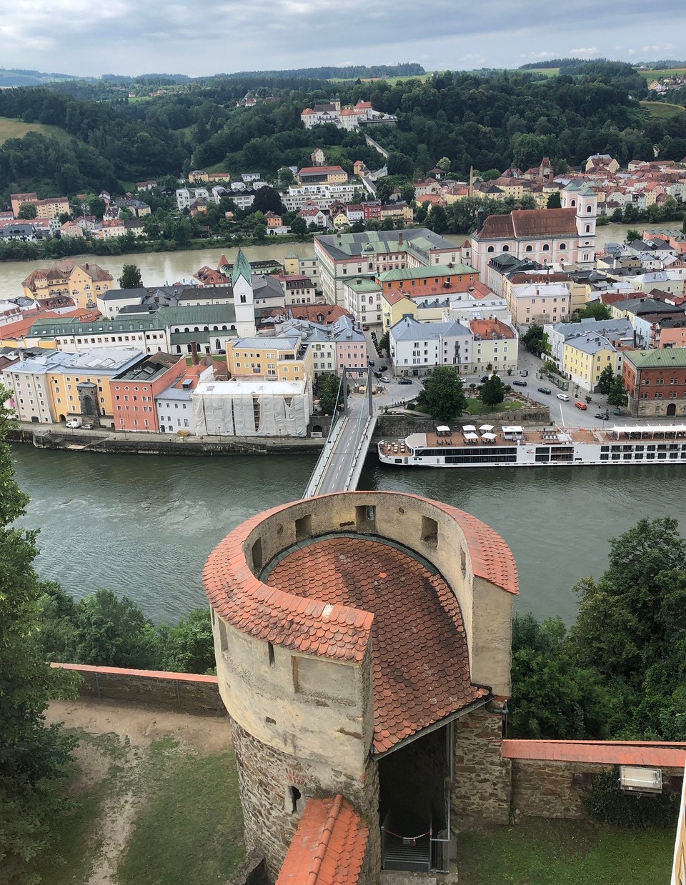 Deutschland - Ruderting - Batterie Linde Ausblick