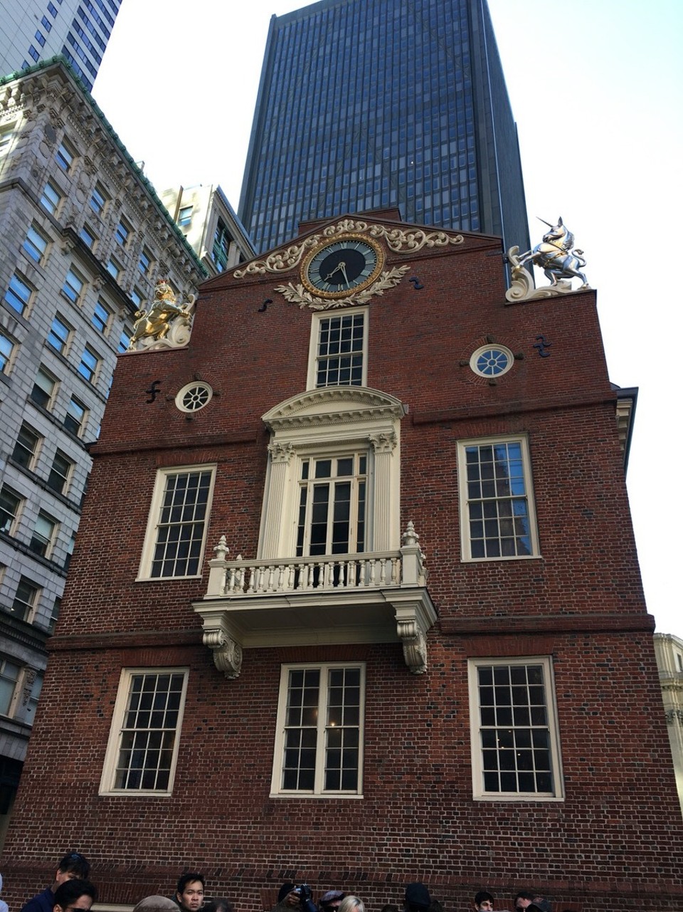  - Vereinigte Staaten, Boston - ... und mit dem Löwen und dem Einhorn für England auf der anderen Seite 