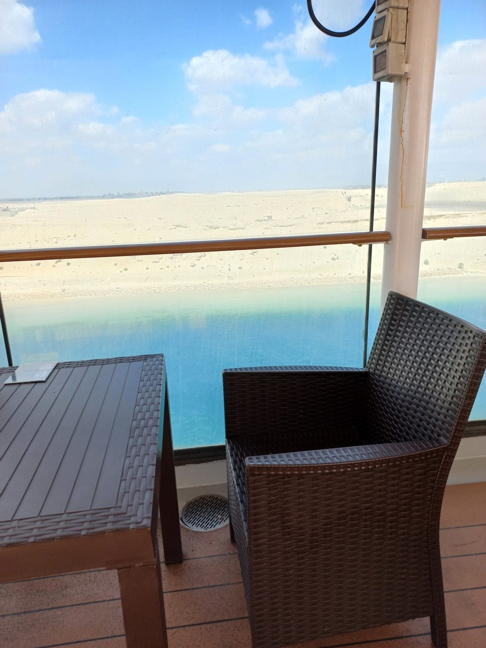 Ägypten - Sueskanal - Blick von Deck 13.