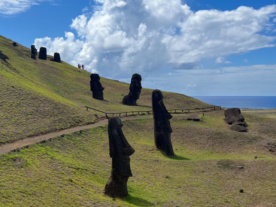 Chile - Easter Island - Moai at the quarry