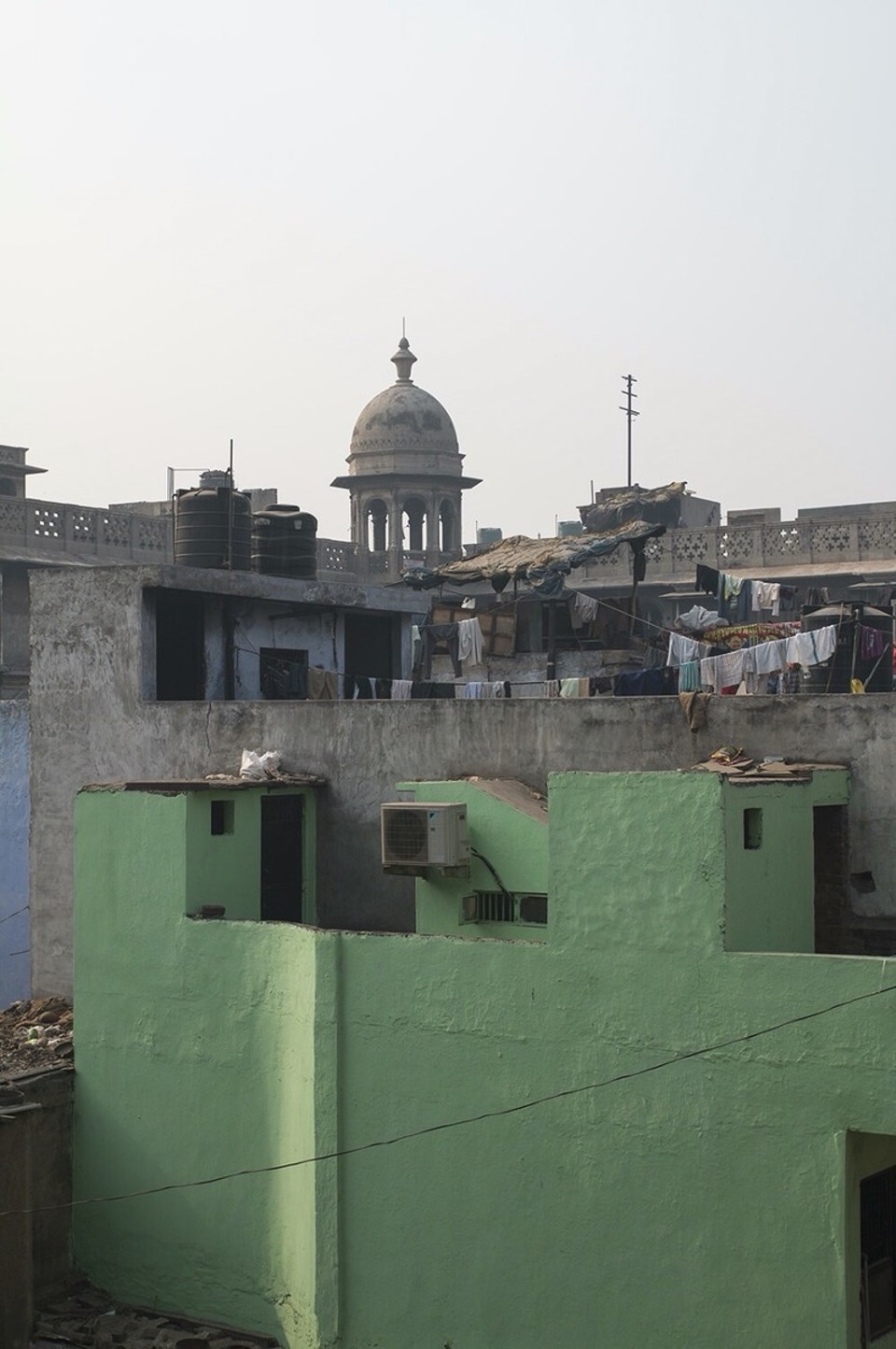 Indien - Neu-Delhi - Old Delhi - Khari Baoli, on top of the roofs