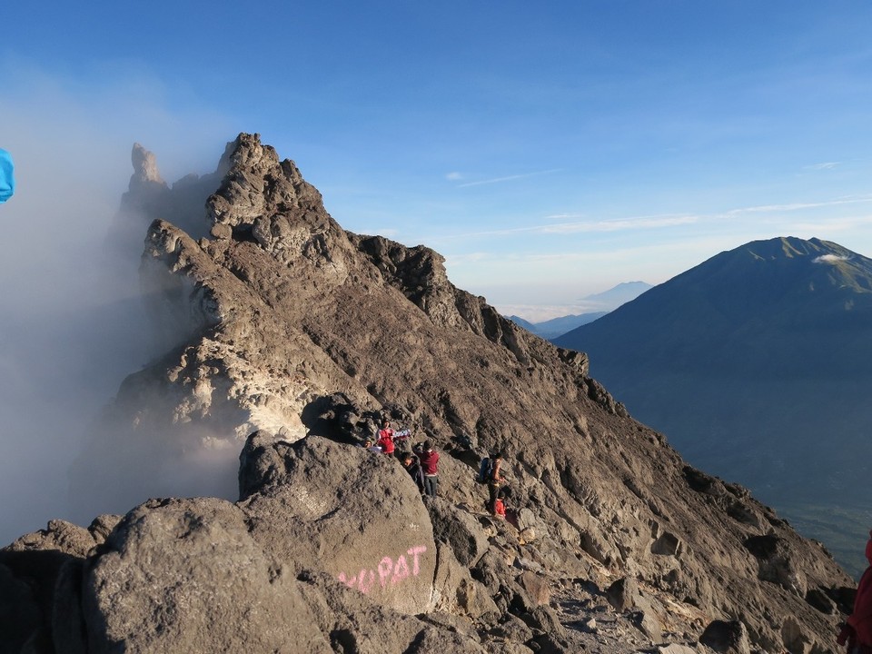 Indonesia - Mount Merapi - Le bord du cratere