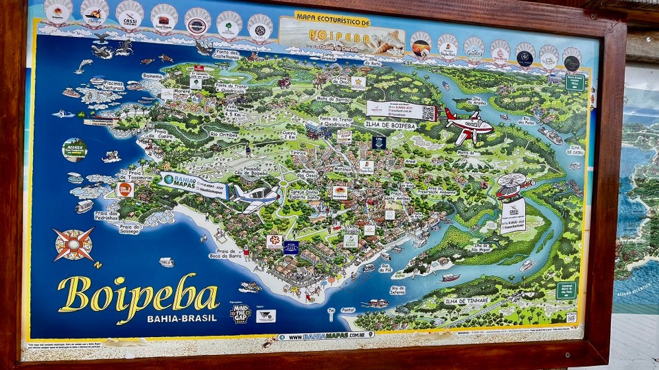 Brasilien - Cairu - Karte der Unsel