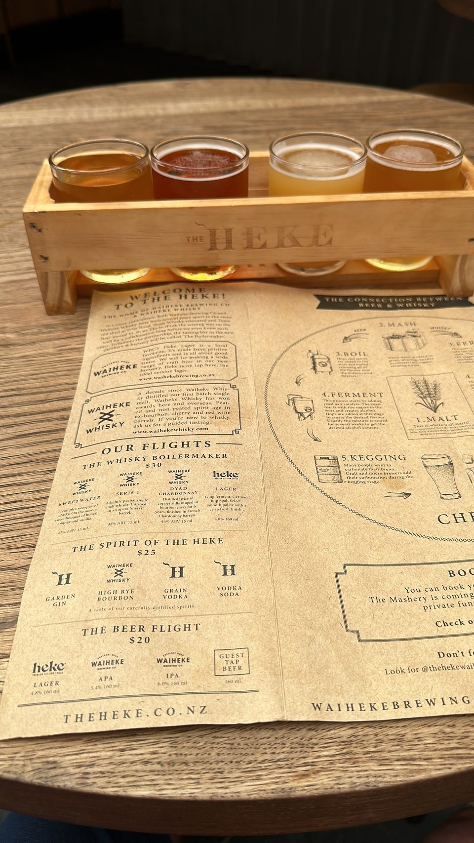 Neuseeland - Waiheke Island -  und die Brewery  doch zuviel Zeit genommen